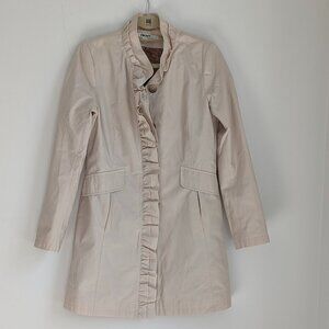 DKNY Women's Single-Breasted Pleated Trench Coat - Size: Small